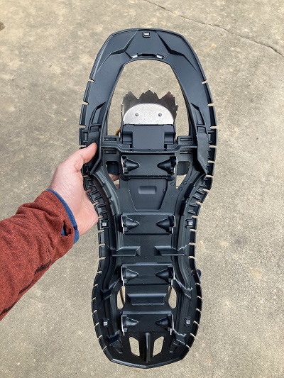 Snowshoes can support your weight over some snow landscapes, but the cleats ensure you never slip on ice.
