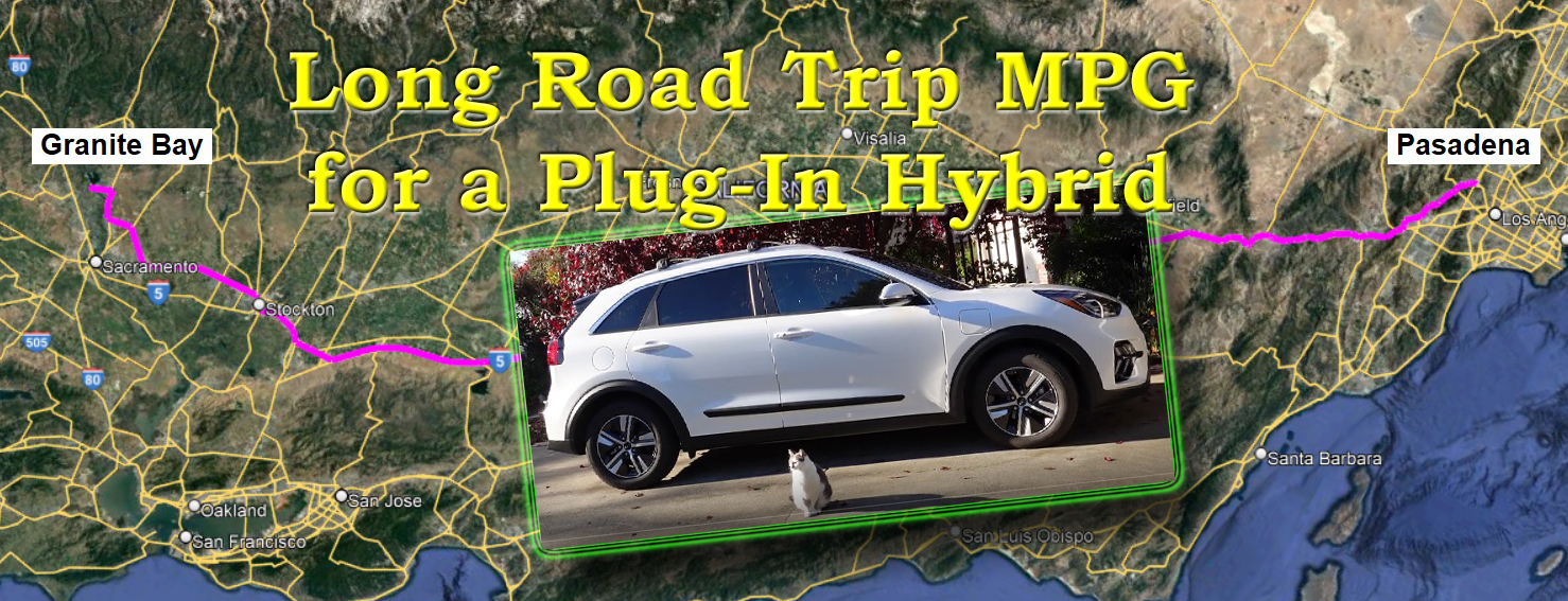Measuring the MPG of the Kia Niro PHEV on a long road trip to Southern California.