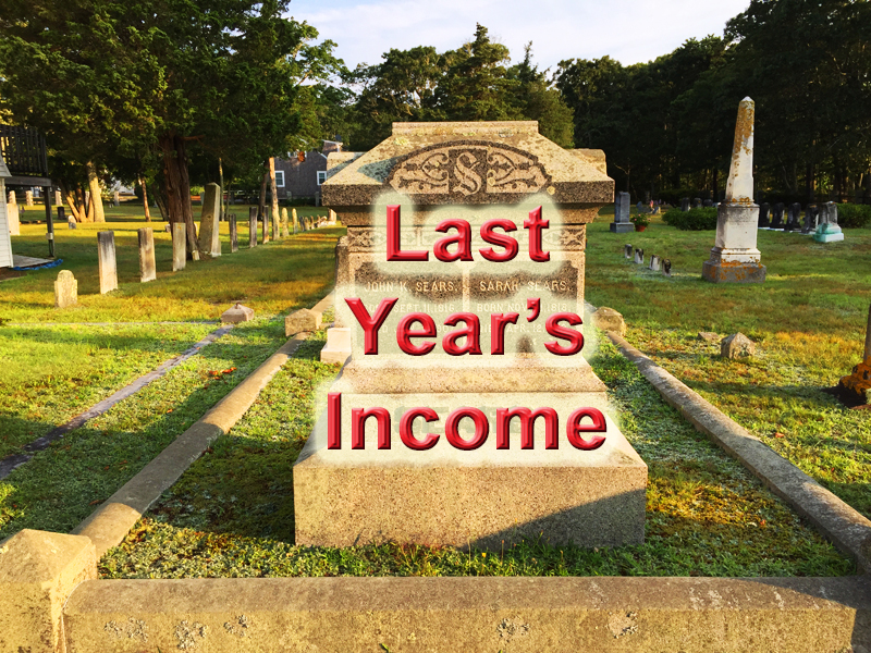 Your last year's income is dead. It has may have little bearing on your future income estimate for Covered California.