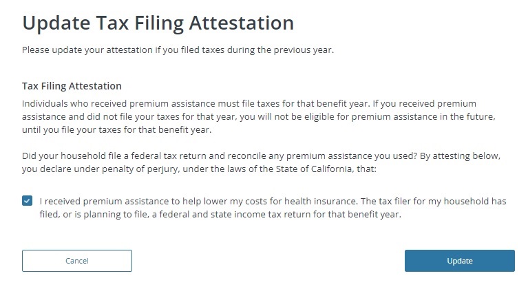 If you filed your tax late, Covered California may not have been able to determined you file your taxes. You can attest that you filed your taxes and the subsidy should be reinstated.