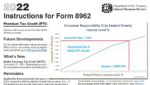 Review of form 8962 health insurance subsidy Premium Tax Credit for 2022.