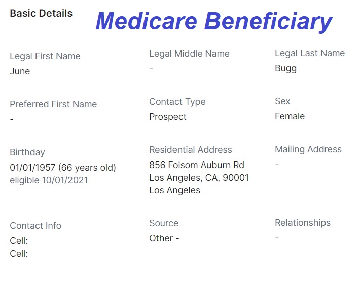 Basic information of the Medicare beneficiary is crucial to getting the correct options to be compared.