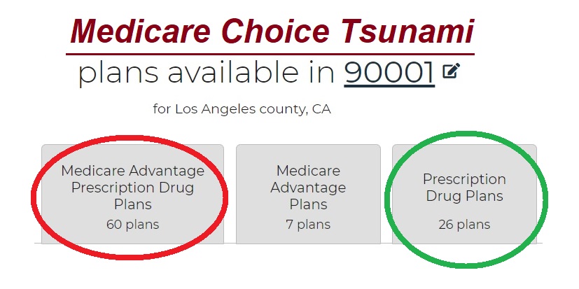 Filtering Medicare choices with the FairStreet application.