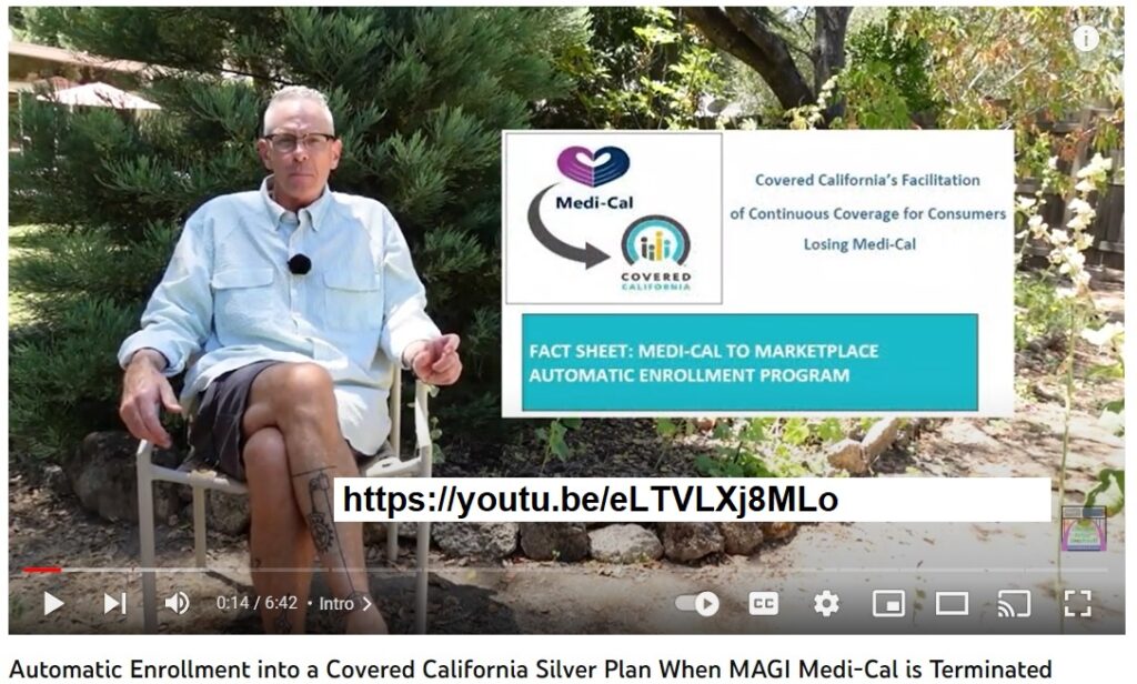 MAGI Medi-Cal individuals who are determined to be ineligible because they earn too much income will be transitioned to Covered California to avoid a gap in coverage.