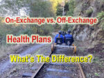 What are the differences between on- and off- exchange individual and family health plans?