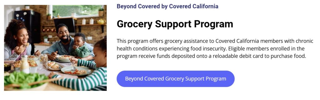 Eligible Covered California households could receive $80 per person per month for groceries.