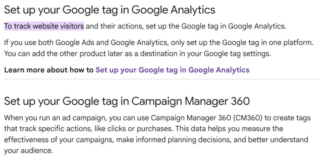 Tags help with marketing campaigns.