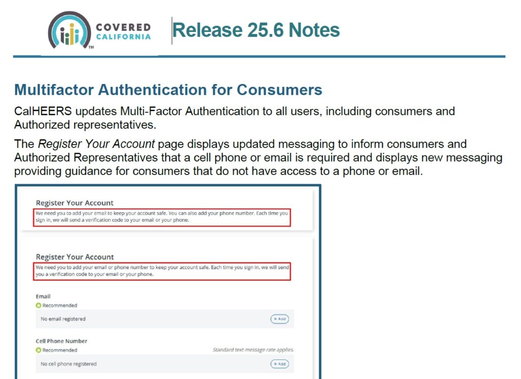 You must register a mobile phone number or email address to receive the auth codes.