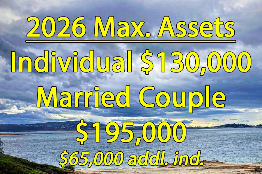 Maximum asset for an individual is $130,000 and $195,000 for a couple in 2026.