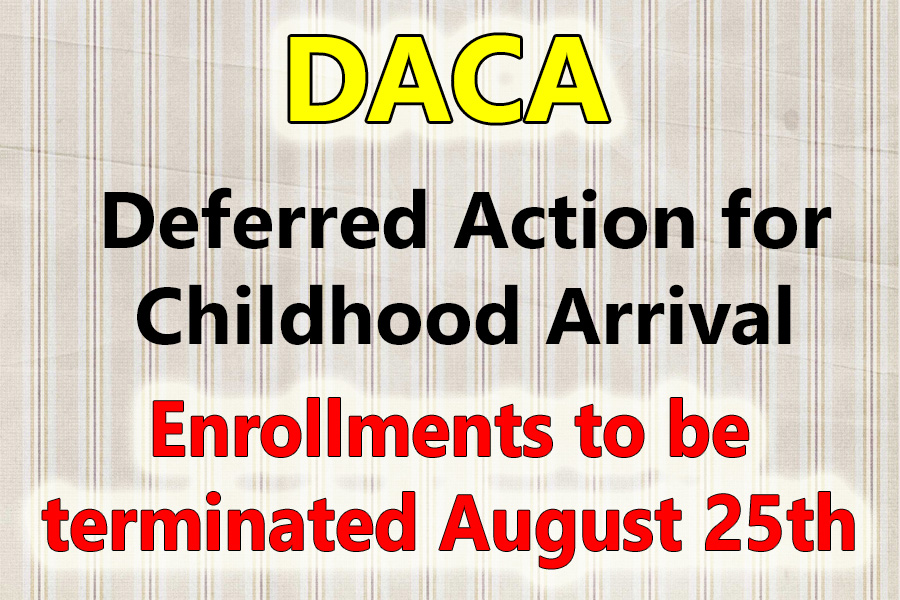 Health insurance stripped of DACA recipients.