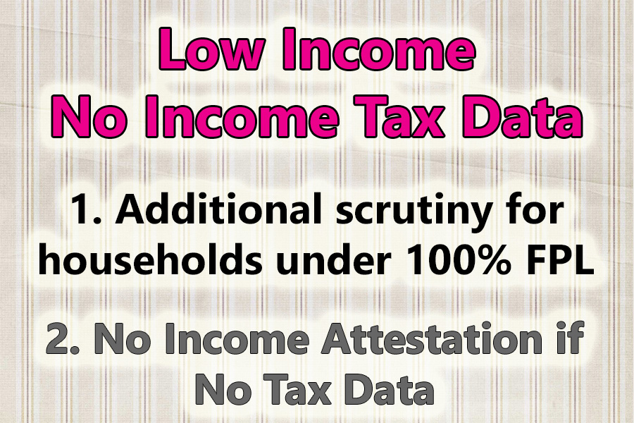 Additional hurdles for low-income households who may not have filed federal tax returns.
