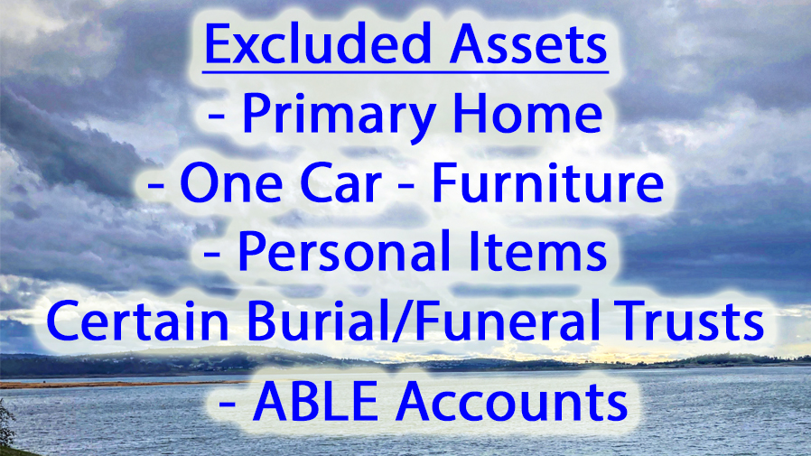 Certain assets are excluded from the limits such as your primary residence.
