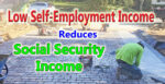 Reducing self-employment income will reduce your Social Security monthly income.
