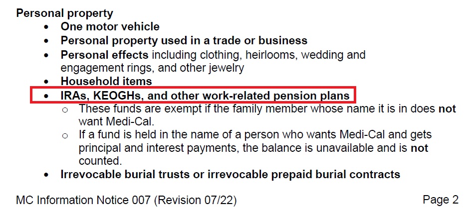 Some retirement accounts may be exempt if the balance is unavailable to the owner.