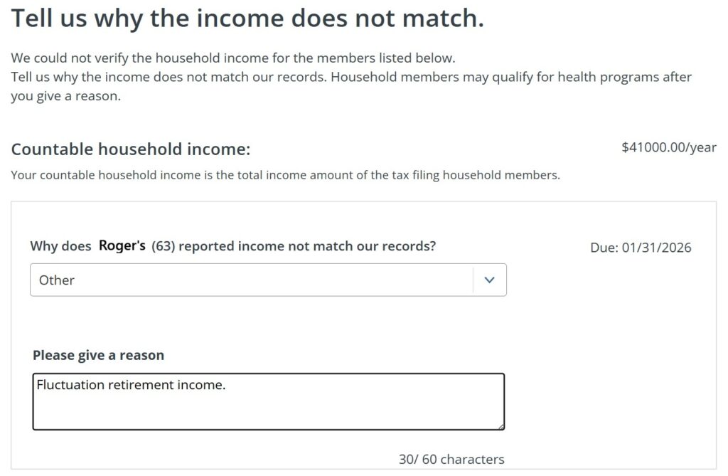 After providing a reason, submit, and the alert usually clears from the account.