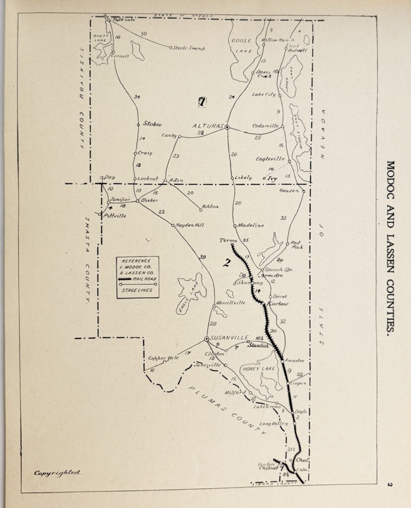 Modoc and Lassen counties, 1900.
