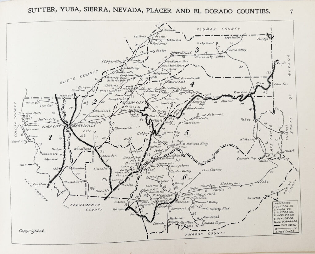 Sutter, Yuba, Sierra, Nevada, Placer, and El Dorado counties, 1900.
