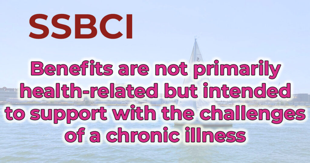 SSBCI are not health-related benefits.