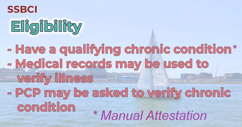 Verifying your chronic illness for SSBCI.