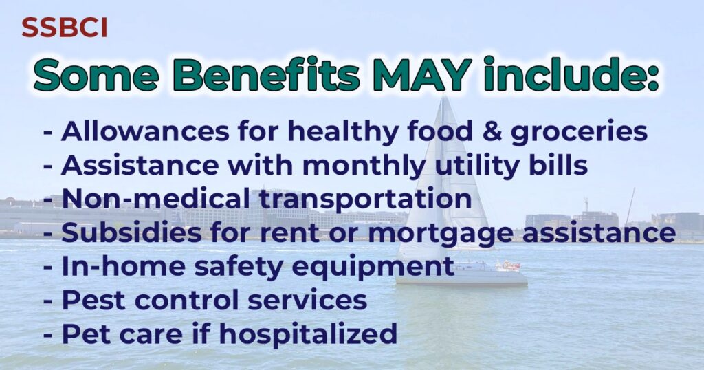 Special Supplemental Benefits for the Chronically Ill may include extra benefits.